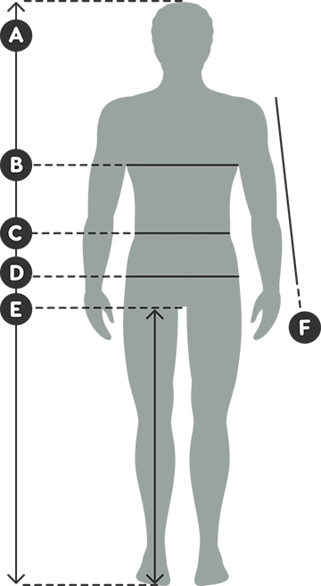 Mens size guide - Arctic Legacy